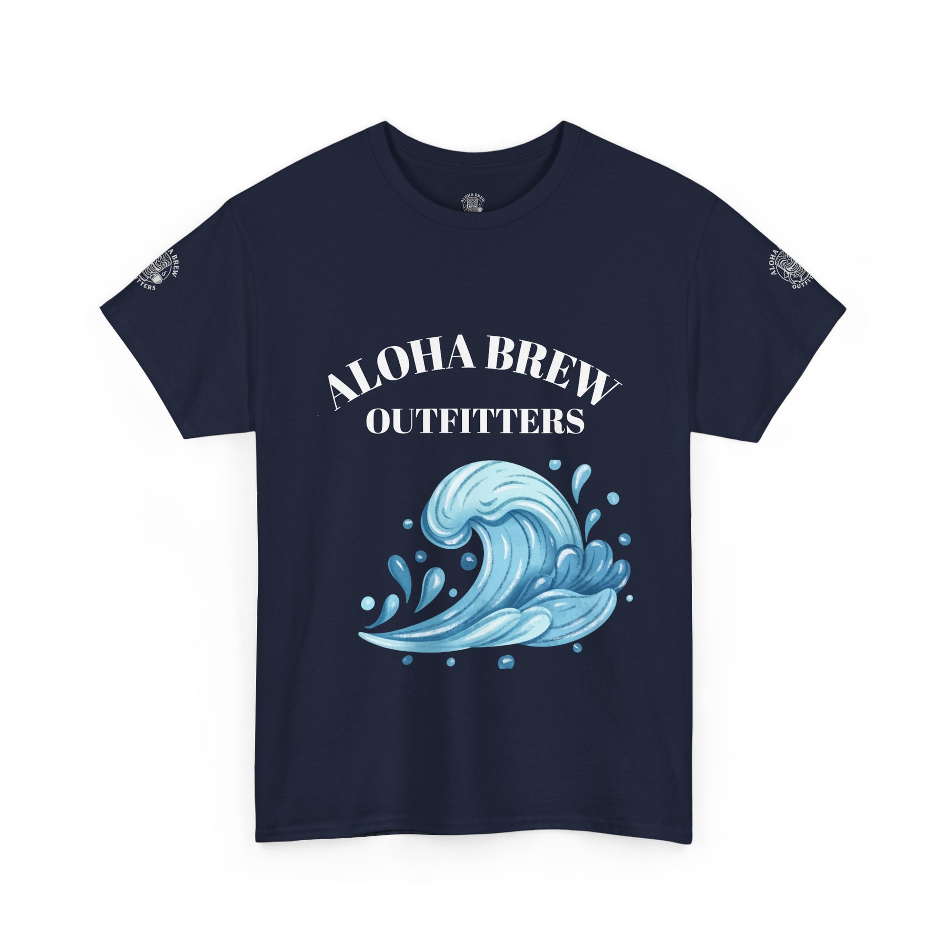 Ocean wave t-shirt unisex relaxed fit aloha brew outfitters
