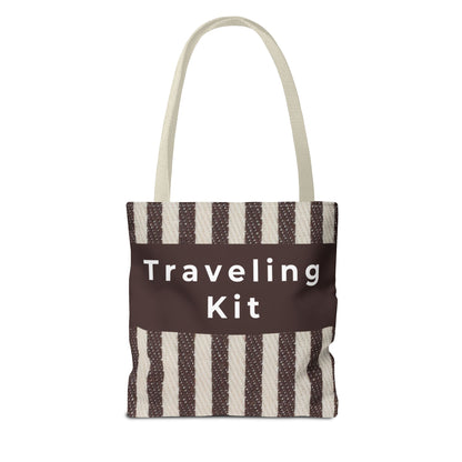 Striped Canvas Tote Bag – Lightweight Everyday Travel & Market Tote