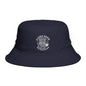Navy cotton bucket hat with logo