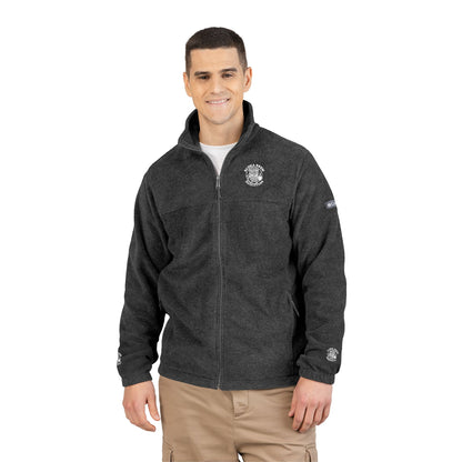 Embroidered Fleece Jacket — "Dream big, Act bigger" Chest & Back
