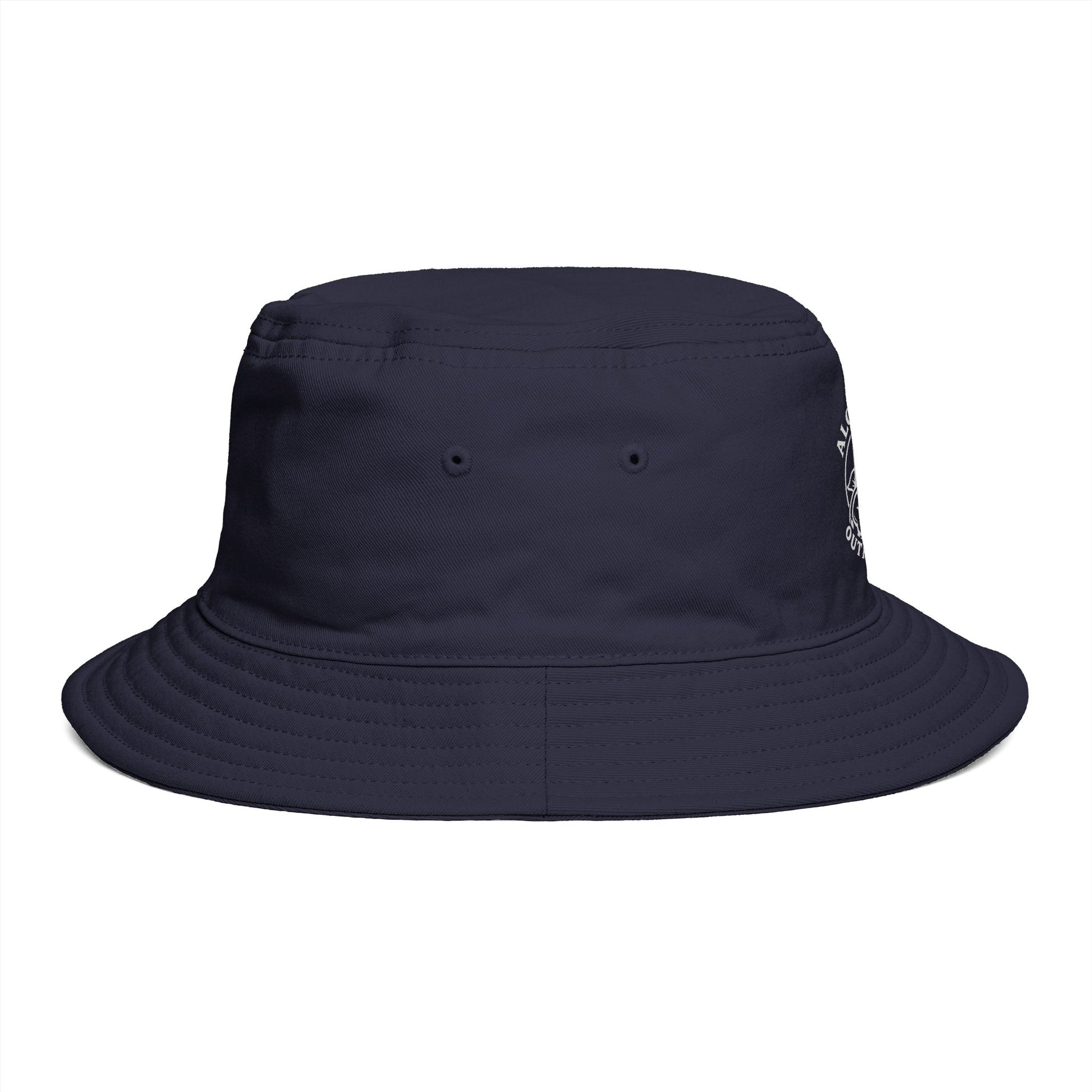 Neutral tone embroidered bucket hat collection