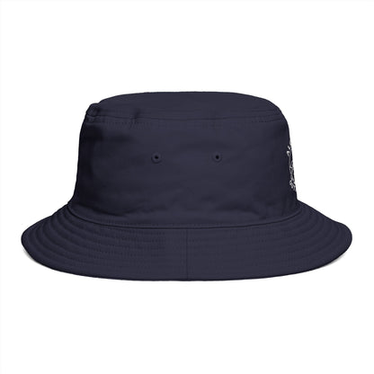 Neutral tone embroidered bucket hat collection