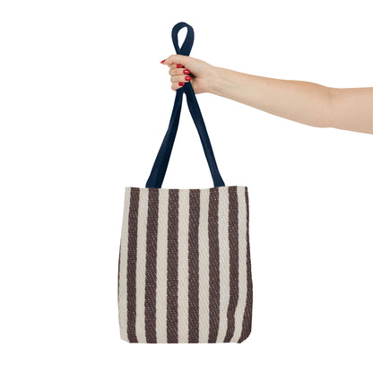 Striped Canvas Tote Bag – Lightweight Everyday Travel & Market Tote
