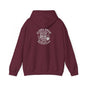 Aloha Brew hoodie with vintage surf coffee logo on back