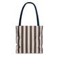 Striped Canvas Tote Bag – Lightweight Everyday Travel & Market Tote