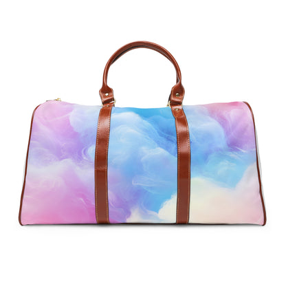 Compact pastel duffle bag ideal for weekend travel and carry-on use
