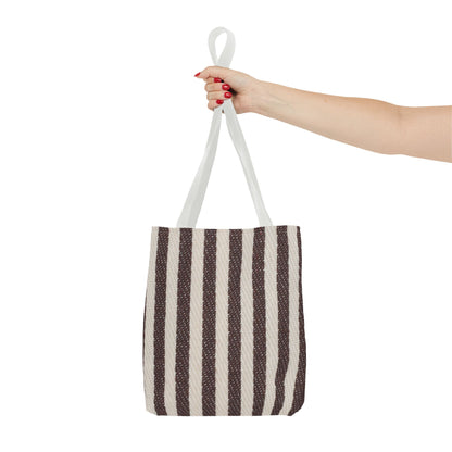 Striped Canvas Tote Bag – Lightweight Everyday Travel & Market Tote