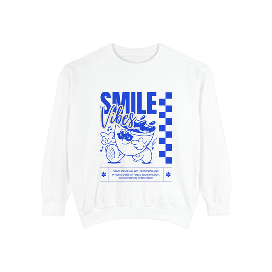 Smile Vibes Cartoon Crewneck Sweatshirt