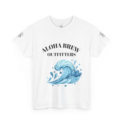 Surf style graphic tee clean minimal white shirt
