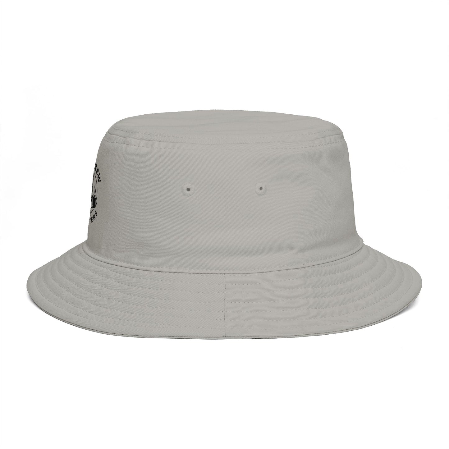 white bucket hat
