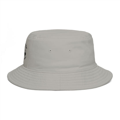 white bucket hat