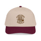 Beige and maroon cap with 'Aloha Brew Outfitters' logo