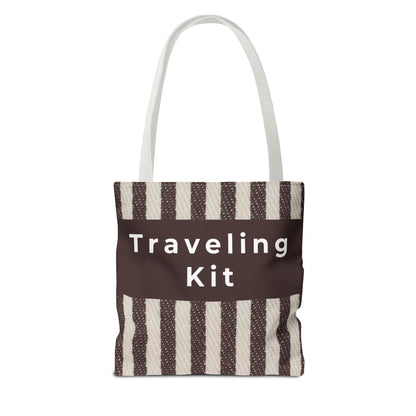 Striped Canvas Tote Bag – Lightweight Everyday Travel & Market Tote