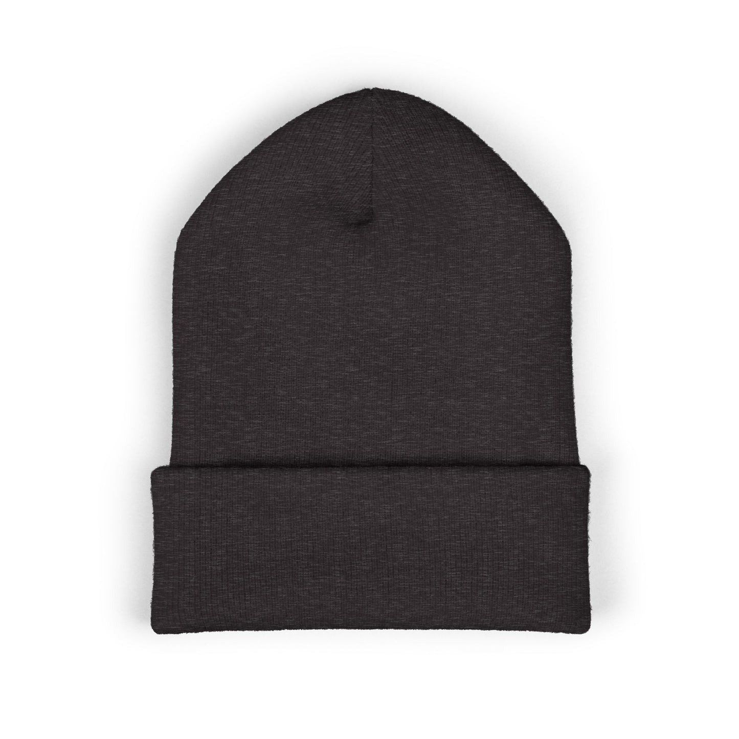 Soft unisex winter beanie side view