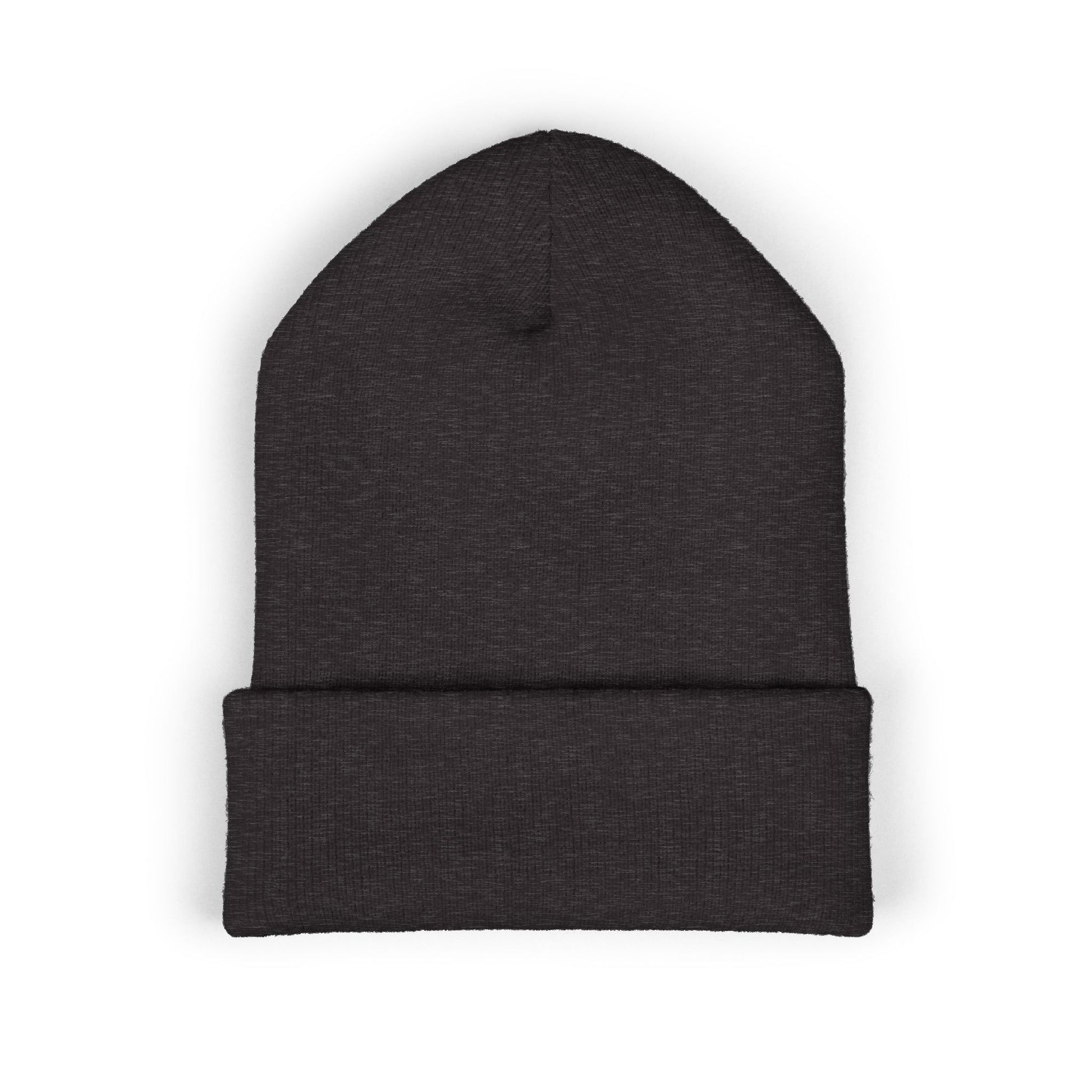Soft unisex winter beanie side view