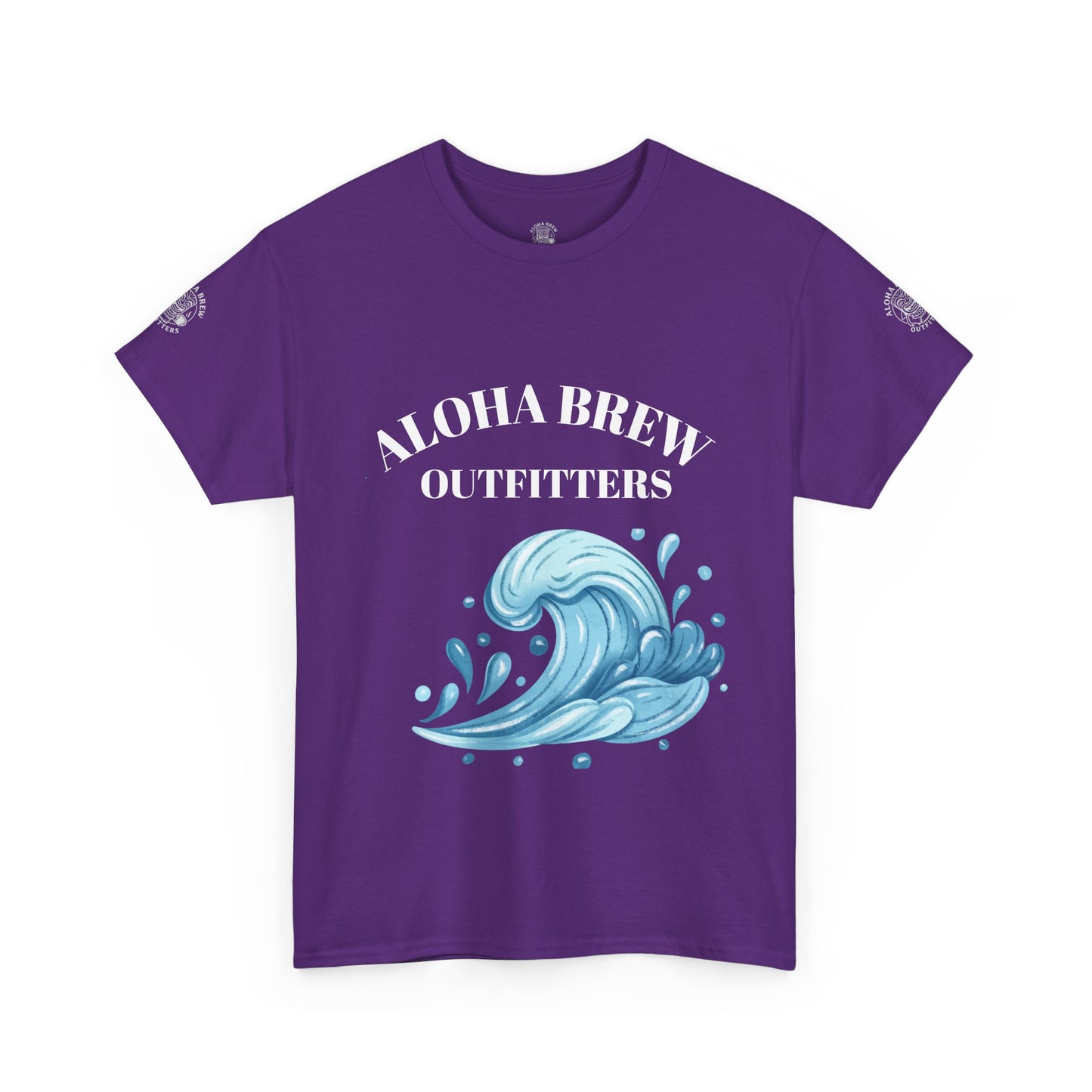 aloha brew wave graphic t-shirt ocean inspired design

