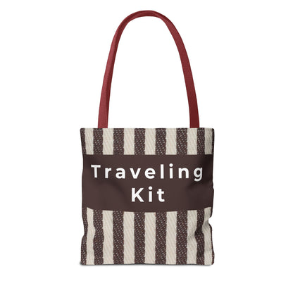 Striped Canvas Tote Bag – Lightweight Everyday Travel & Market Tote
