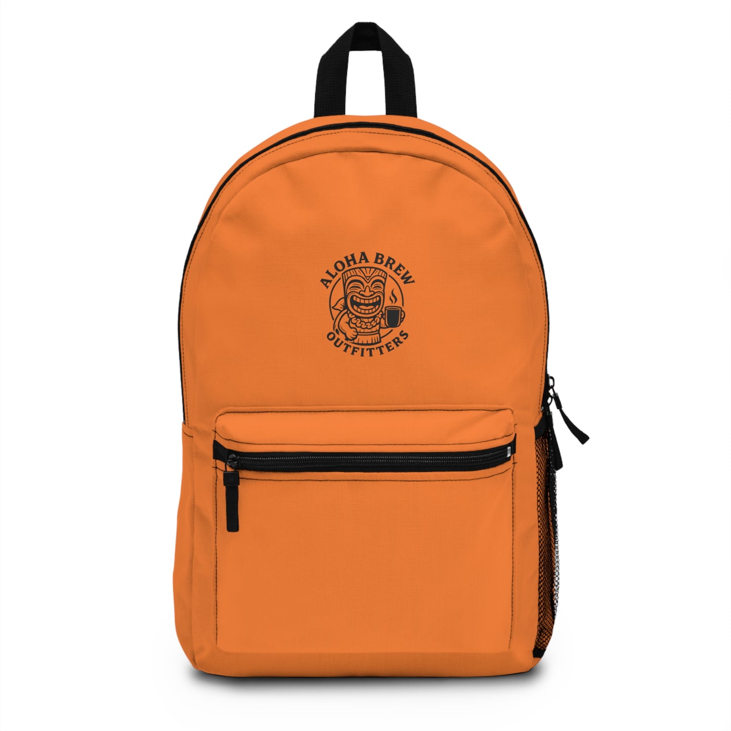 Lightweight Orange Tiki Backpack – Durable Everyday Travel & School Backpack