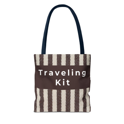 Striped Canvas Tote Bag – Lightweight Everyday Travel & Market Tote
