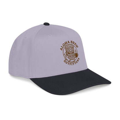 Premium embroidered logo baseball cap side angle
