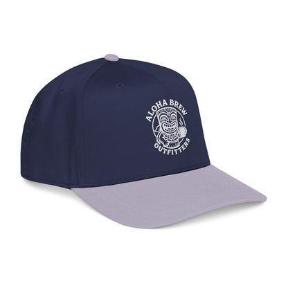 Premium embroidered logo baseball cap side angle