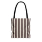 Lightweight striped tote bag for everyday use and shopping