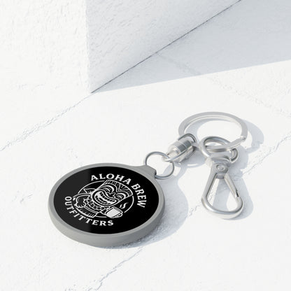 Everyday carry keychain with carabiner hook detail