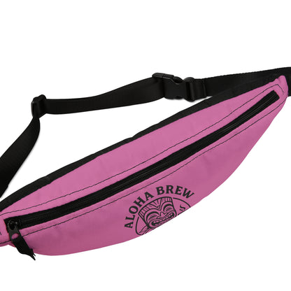 Lightweight pink belt bag for travel and everyday use
