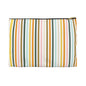 Lightweight striped cosmetic pouch for organizing daily items
