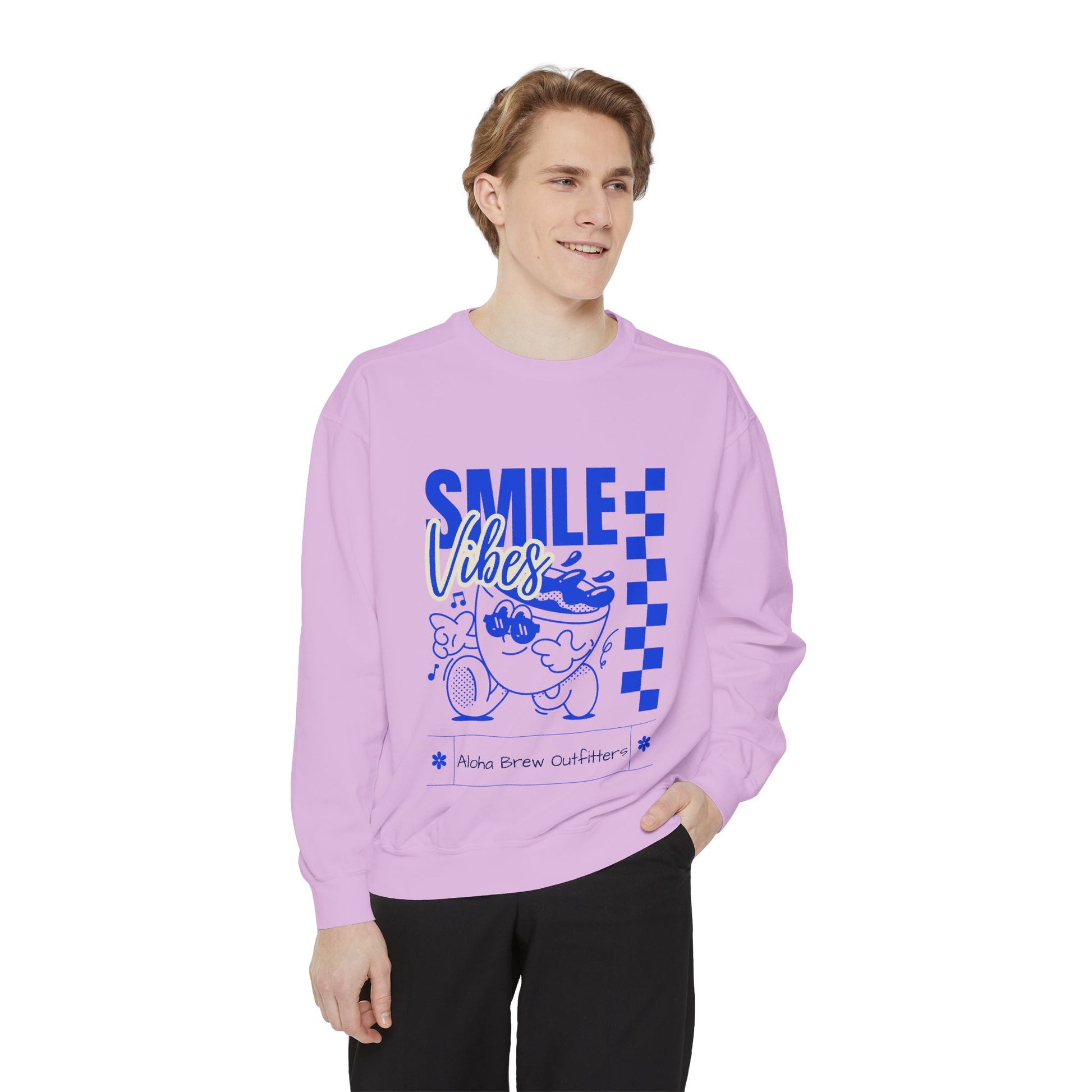 Unisex graphic sweatshirt cozy pullover front view
