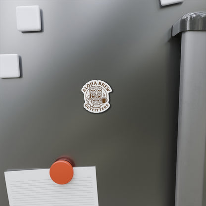 Waterproof sticker applied to metal fridge door