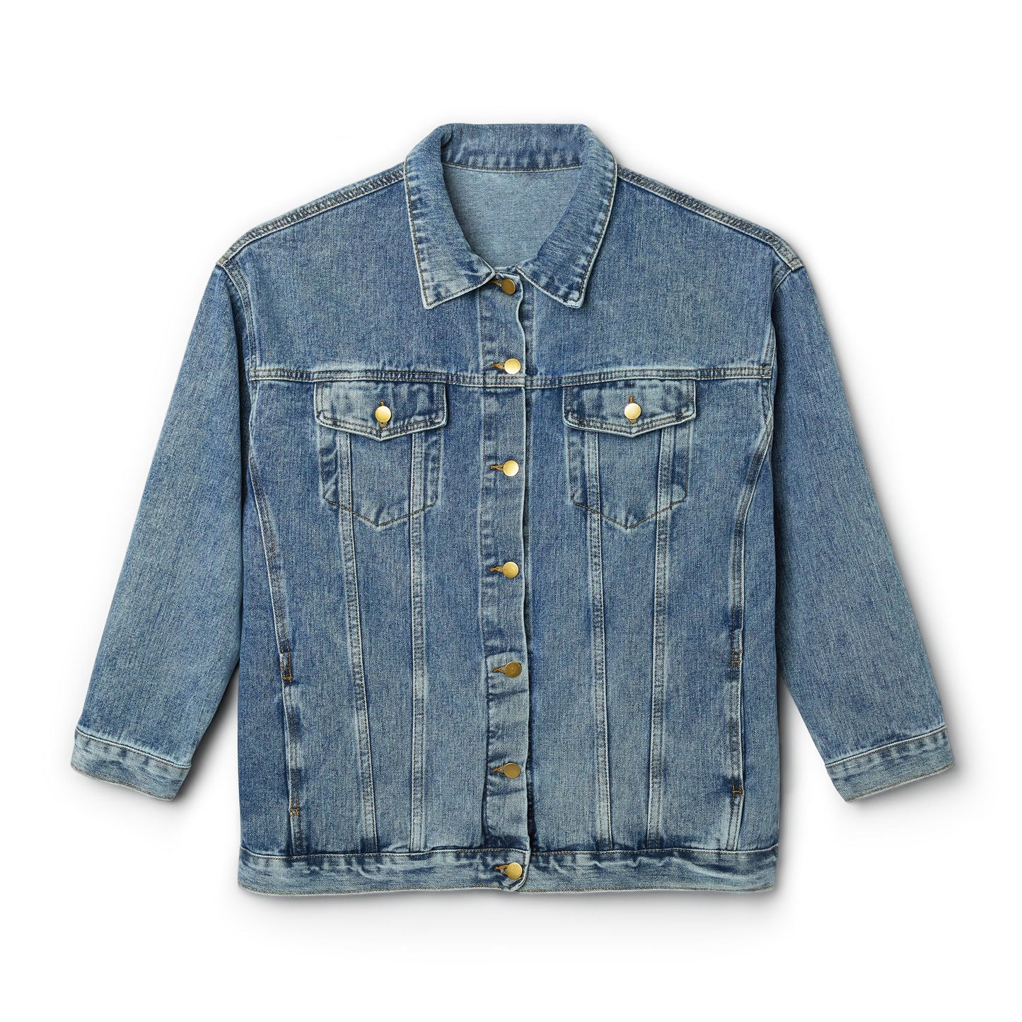 Women's Denim Jacket — Aloha Brew Outfitters Back Logo Jean Jacket