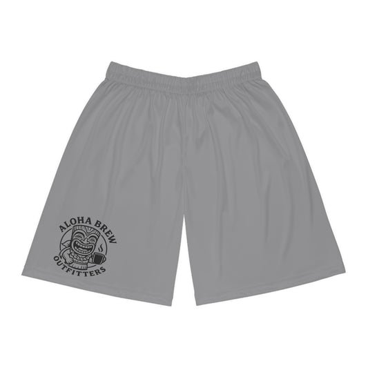 Aloha Brew Outfitters Basketball Shorts — Tiki Logo Athletic Shorts