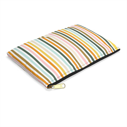 Small zipper pouch for makeup and travel essentials
