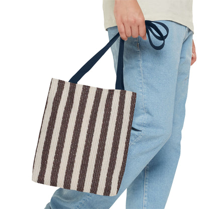 Striped Canvas Tote Bag – Lightweight Everyday Travel & Market Tote