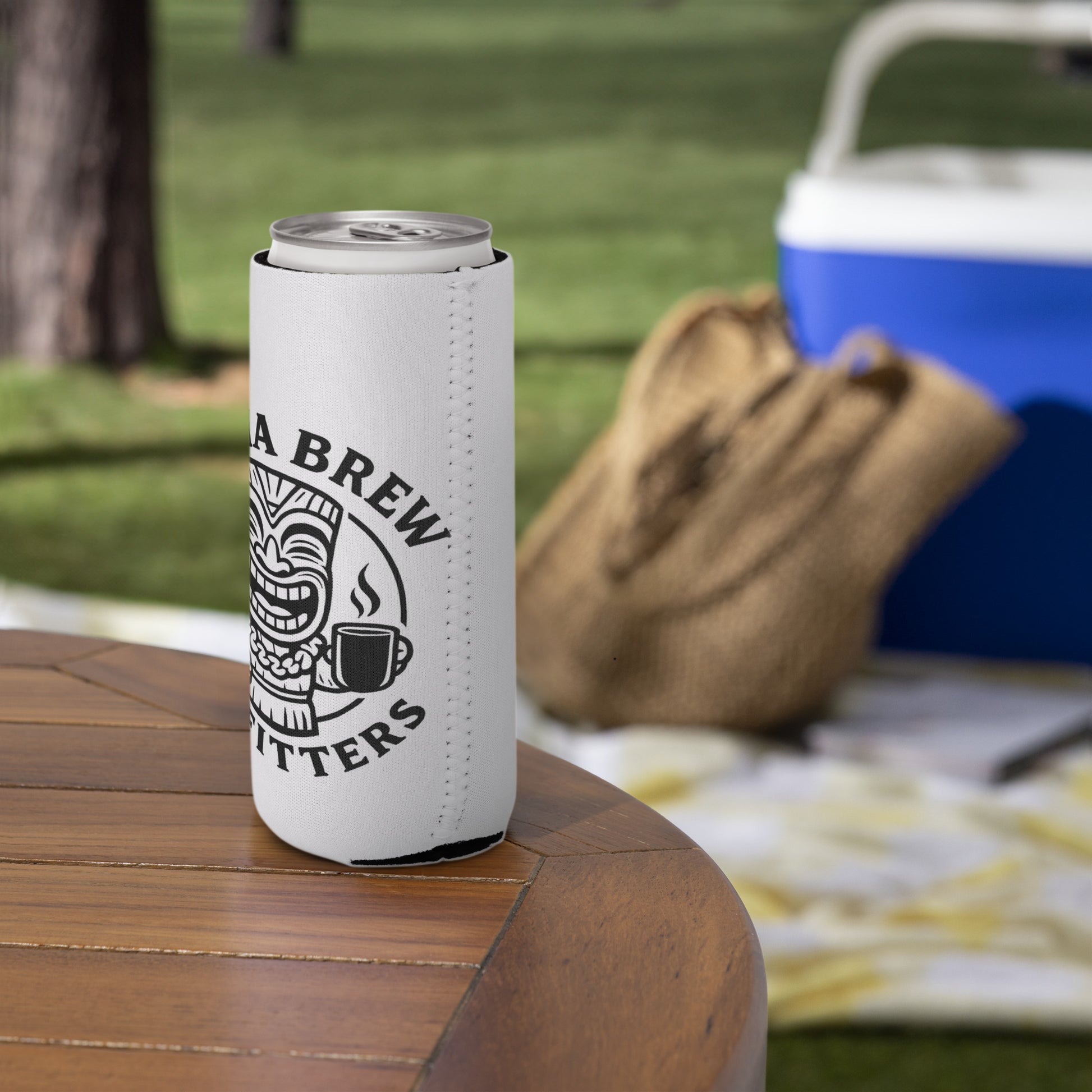Aloha Brew drink cooler on table at picnic