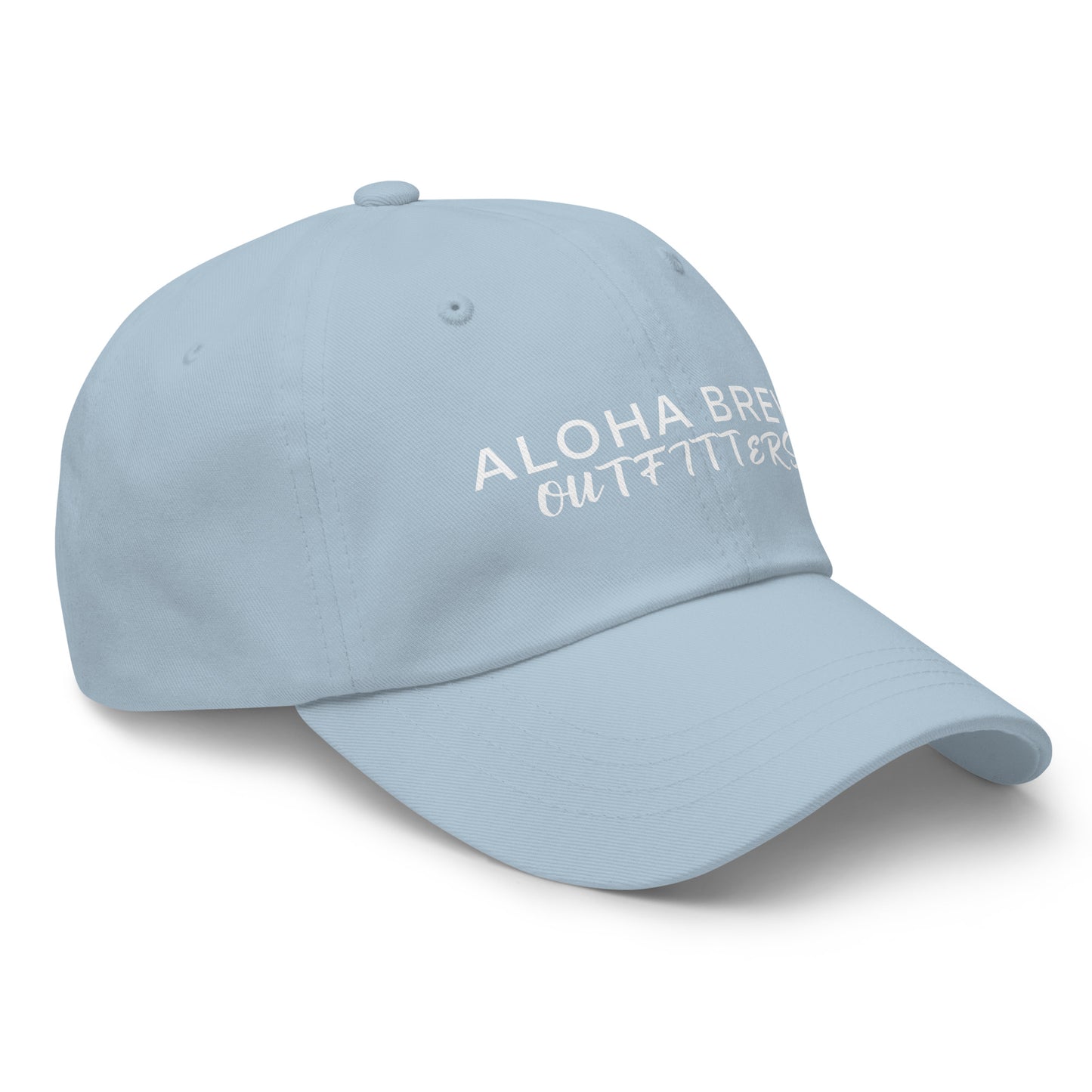 Pastel Aloha Brew Outfitters embroidered dad hat front view