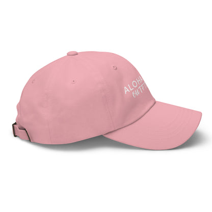 Side angle of hat with curved brim