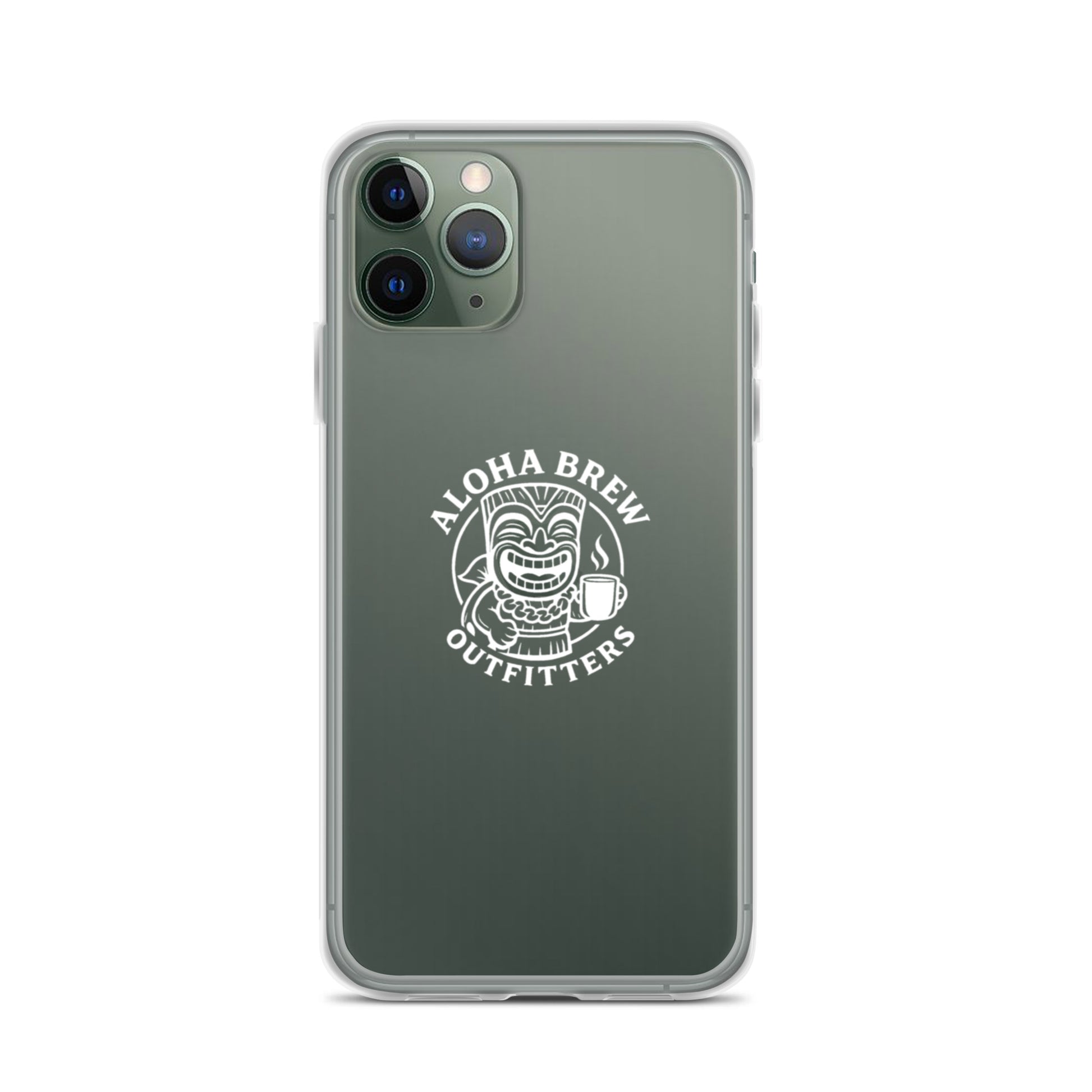 Aloha Brew iPhone case clear design front view