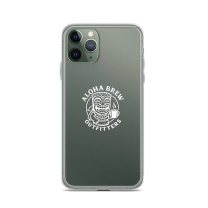 Aloha Brew iPhone case clear design front view