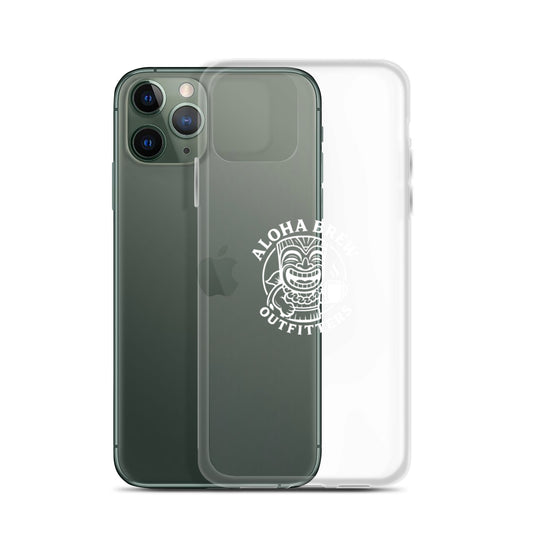 Aloha Brew iPhone case clear design front view