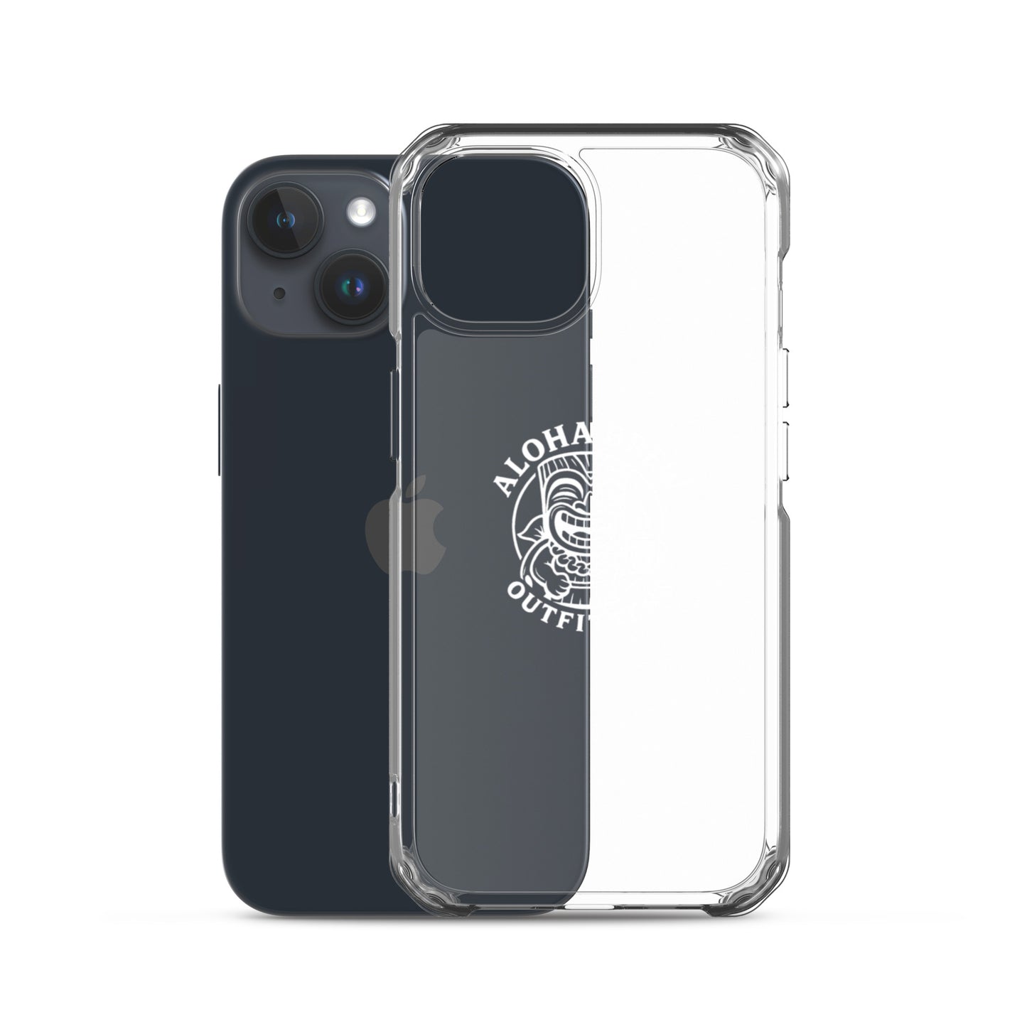Transparent protective phone case with logo detail