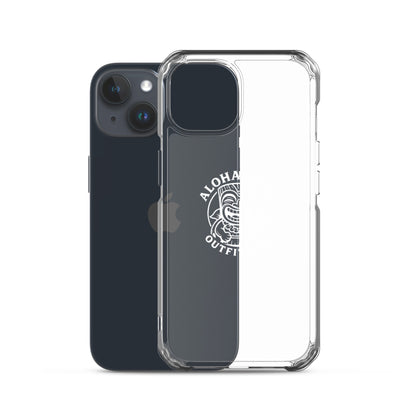 Transparent protective phone case with logo detail