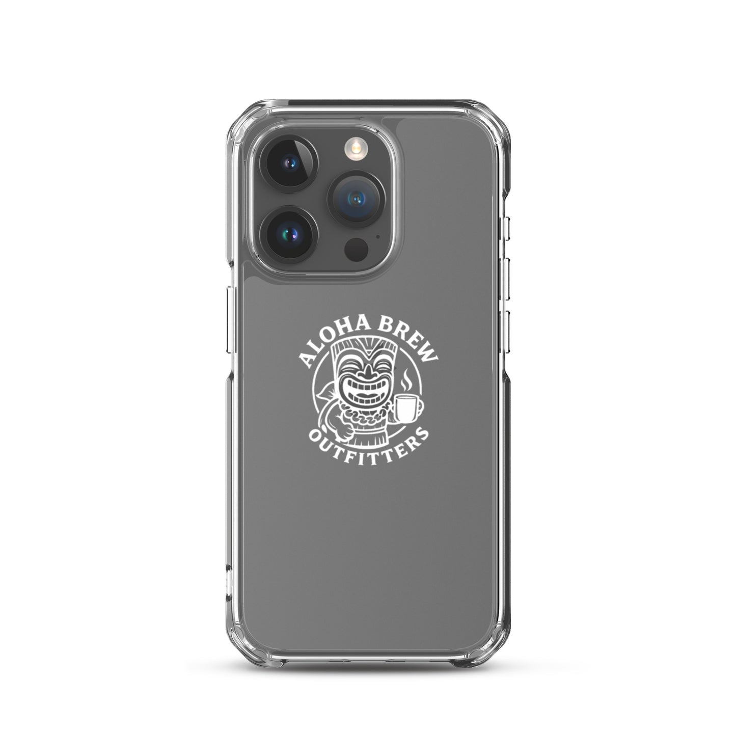 Aloha Brew iPhone case clear design front view