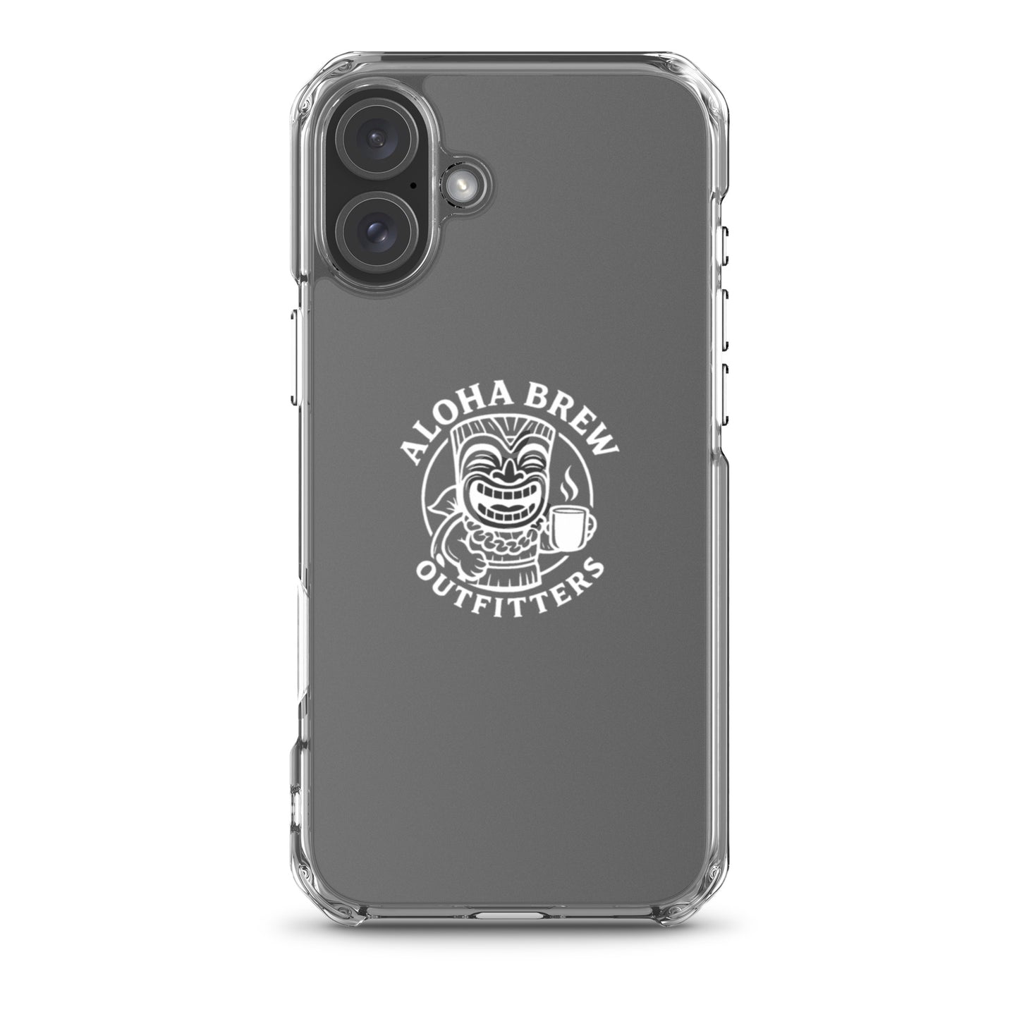 Aloha Brew iPhone case clear design front view
