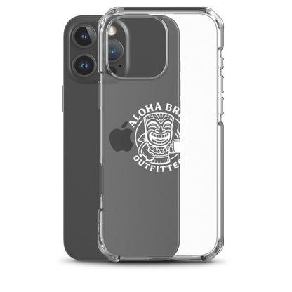 Transparent protective phone case with logo detail