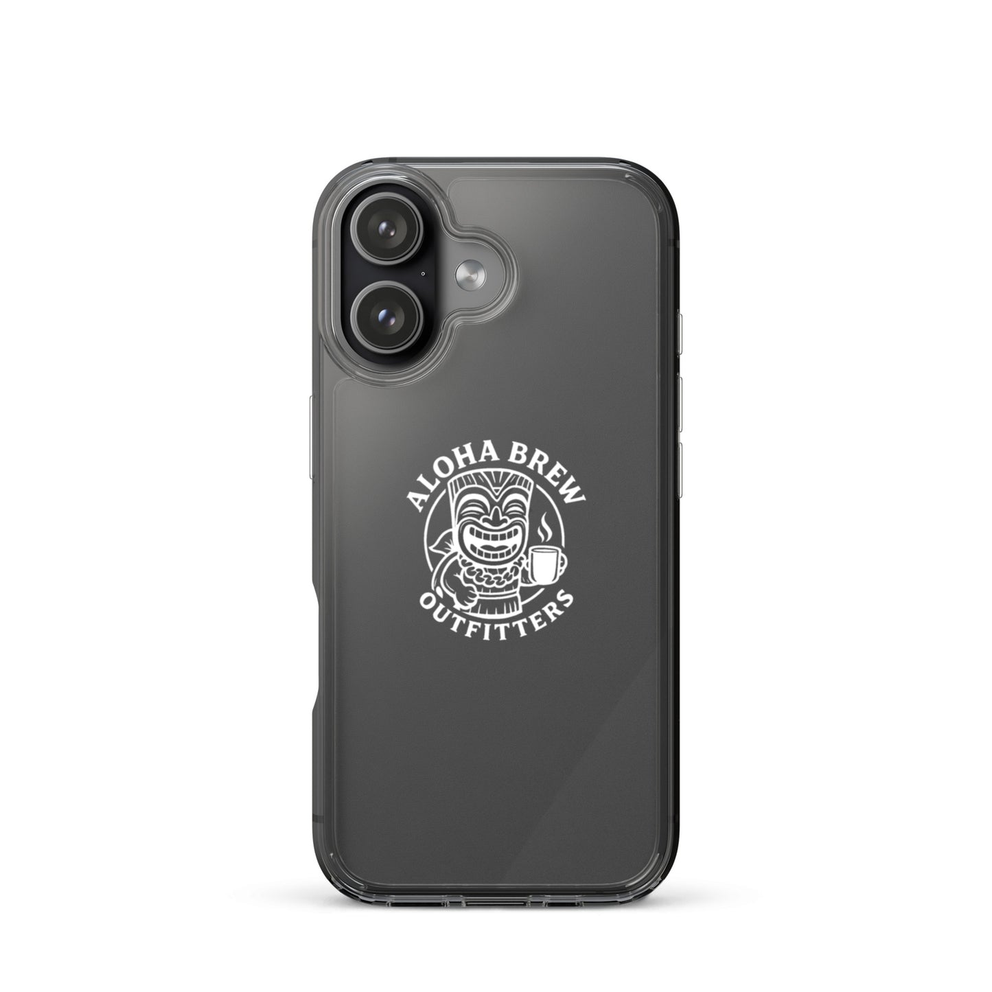 Transparent protective phone case with logo detail
