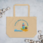 Hawaii canvas tote bag with surfboard design and Aloha Brew Outfitters logo
