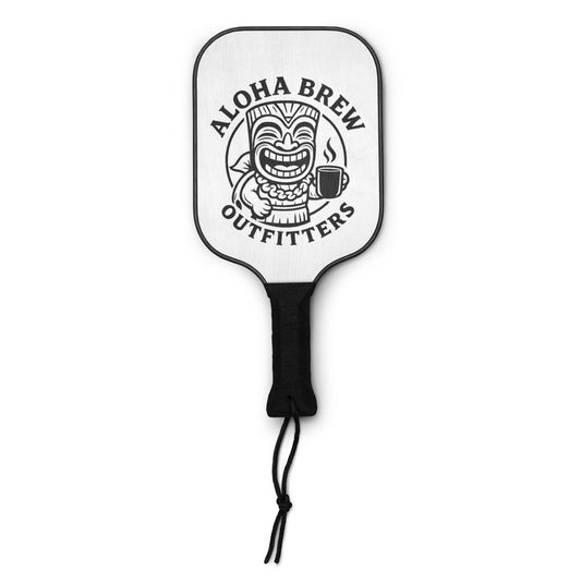 Aloha Brew pickleball paddle front view with logo
