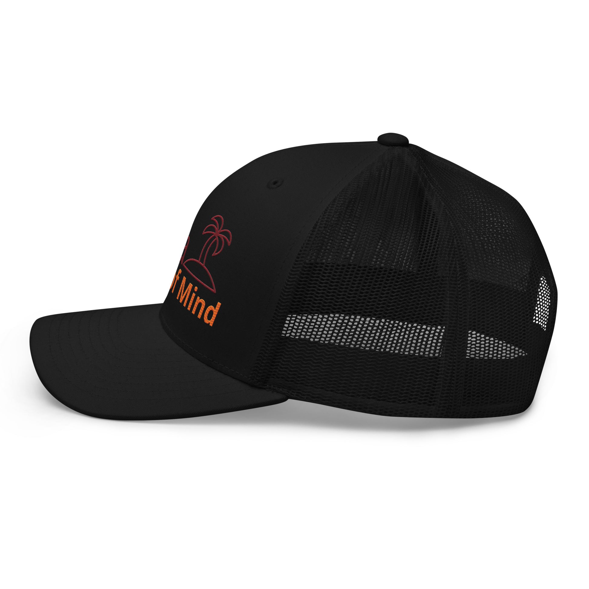 Embroidered Aloha State of Mind mesh cap side angle